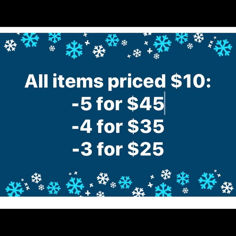 Closet Sale on all $10 items!